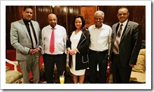 Prof Berhanu 2nd from left; Dr Andarachew 2nd from right