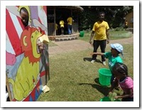 Sponge throwing