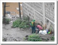 The broom men by the river