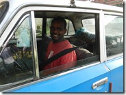 Haile in his taxi