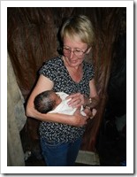 I am holding the new little boy