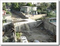 Bridge building in progress