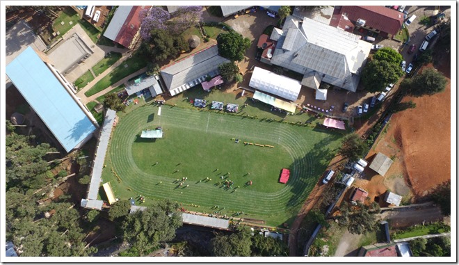 Field Day (and much of the school) from 120 metres up