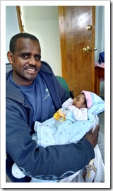 Haile with Assema in Phil's consulting room