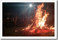 A burning 'chibo'