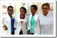 From the left: Tigist, Mahelet, Elsabet,Atsede