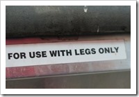 Notice on a gas hob