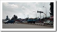 The Kolfe Junction, complete with non-functioning traffic lights