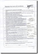 The "Teams and Conditions" and the receipt