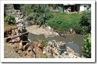 The broken wall, the plastic bags, the tank gun barrel...