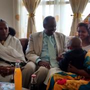 Aaron with Grandparents